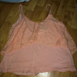 Peachy lace top